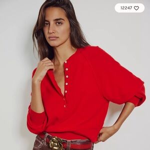 Free People Porta Cashmere Henley